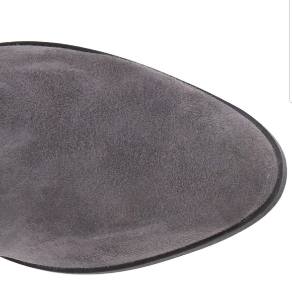 Calvin Klein Cylan Over the Knee Suede Zip Boots - Picture 4 of 5